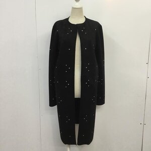 ZARA XS ザラ カーディガン 長袖 2712 158 800 スタッズ ガウン ノーカラー フェイクフェイクスウェード Cardigan 10067412