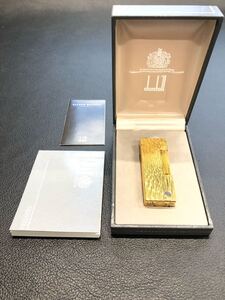 Dunhill ダンヒル ガスライター ゴールド　箱付き