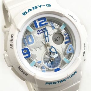 新品 CASIO カシオ BABY-G ベビージー Beach Traveler ビーチ トラベラー 腕時計 BGA-190-7B クオーツ ホワイト 電池交換済 動作確認済み