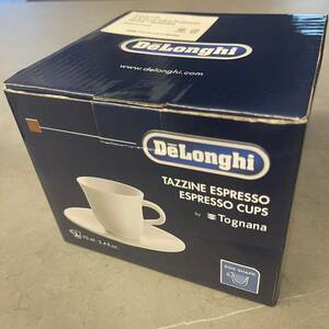 【新品未開封】デロンギ エスプレッソ カップ＆ソーサ―セット（2客） DeLonghi ドリップ グラス コップ