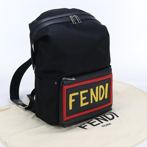 中古良品フェンディFENDI バッグパック ナイロン 7VZ035 SIS ブラック系 ランク：A us-2 メンズ