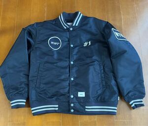 WTAPS 18ss BENCH/JACKET/.NYLON.SATIN NAVY Mサイズ　 ジャケット　