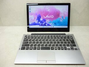 ☆1円☆第8世代☆VAIO VJPA11C11N 2in1☆Core m3 1.10GHz/8GB/SSD128GB/高解像度1920x1080/無線/Bluetooth/カメラ/Office/Windows 11 Pro☆