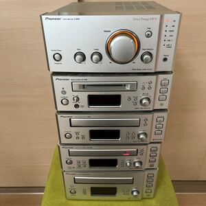 パイオニア　STEREO AMPLIFIER A-N901/MINIDISC RECORDER MJ-N901/T-N901/PDR-N901/PD-N901 本体のみ　計５台　通電確認