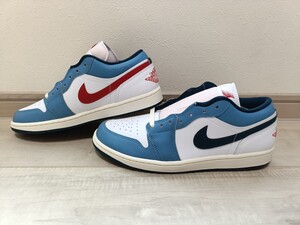 28.5cm 新品 NIKE AIR JORDAN 1 LOW SE ナイキ エアジョーダン 1 ロー エア ジョーダン HM3711-144 白 青 赤