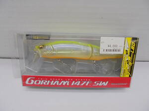 ◇8132R+・Megabass/メガバス GORHAM/ゴーラム 147F SW GPゴーストチャートバック ルアー 未使用品