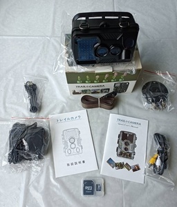 未使用品　Trail Camera　トレイルカメラ フルセット32GB・防犯 ・動物 ・ 元箱付