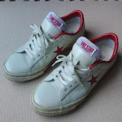 CONVERSE ONE STAR ホワイト/レッド スニーカー