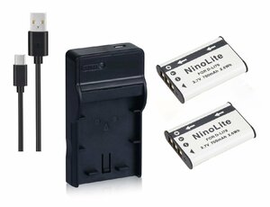 USB充電器 と バッテリー2個セット DC16 と PENTAX D-LI78 互換