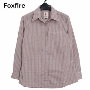 Foxfire WOMAN フォックスファイヤー 通年 ダクロンQD♪ 長袖 チェック シャツ Sz.M　レディース アウトドア　K4T01258_8#C