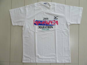 KASUMIGAURA MARATHON 2004 MIZUNO かすみがうら マラソン 参加賞 Tシャツ ミズノ製 Mサイズ 送料込 