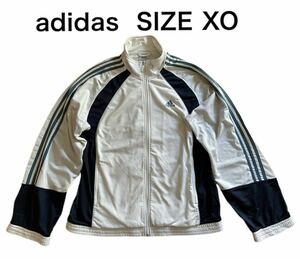 【送料無料】中古 adidas アディダス 長袖 フルジップ ジャージ トラックジャケット サイズX0