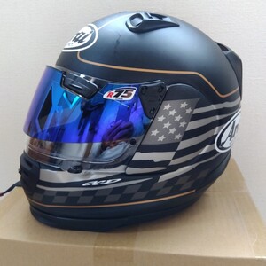 Arai アライ フルフェイスヘルメット山城RAPIDE−IR FLAG USA Lサイズピンロックシート付き ARAI