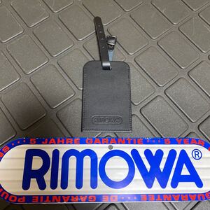 #B 新品/未使用【RIMOWA 】リモワ ネームタグ ブランドタグ プレート 荷札 名札　ブラック/BLACK 