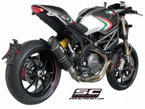 【国内在庫】SC-PROJECT SCプロジェクト オーバルスリップオンサイレンサー 消音バッフル付属 DUCATI MONSTER 1100 EVO モンスター エヴォ