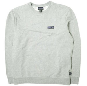 PATAGONIA パタゴニア 17SS メンズ P-6 ラベル ミッドウェイト クルー スウェットシャツ 39486 XS グレー トレーナー トップス g17861