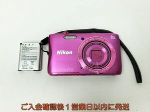 【1円】Nikon COOLPIX S3700 コンパクトデジタルカメラ 本体/バッテリー セット ピンク 未検品ジャンク クールピクス E01-784rm/F3