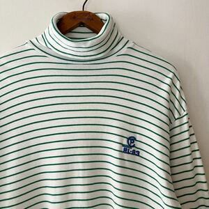 90s Polo by Ralph Lauren RL93 ボーダー タートルネック 長袖 Tシャツ M ビンテージ ポロ ラルフローレン ロンT オリジナル ヴィンテージ