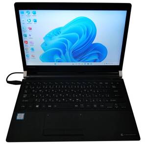 ★【驚速 TOSHIBA R73/B i3-6100U 2.3GHz x4+8GB+SSD240GB 13.3インチノートPC】Win11+Office2021 Pro/HDMI/USB3.0■D102606