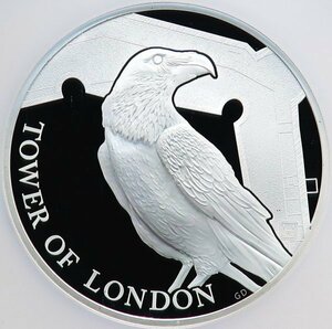 【1330】準最高鑑定！　イギリス2019年　ロンドン塔コレクション　レジェンド・オブ・レーヴァン　10ポンド5オンスプルーフ銀貨