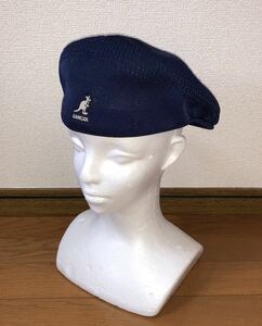 美品 KANGOL Tropic 504 Ventair 0290BC M カンゴール トロピック ベントエアー ハンチングキャップ ベレー帽 ネイビー 紺 Ｍ 男女兼用