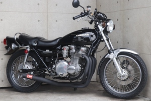 横浜～　Kawasaki　KZ900　Z900 A4　Z1　黒豆　ブラック爆発仕様　カスタム　綺麗　好調　