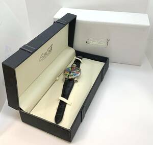 (OH1201) GaGa MILANO/ガガミラノ　5010.02S 手巻き 腕時計 レインボー 箱付き