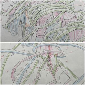 ■【カードキャプターさくら CARDCAPTOR SAKURA/木之本桜 Sakura Kinomoto 月 Yue】原画 動画 4枚 anime genga douga cel アニメ(F33) 