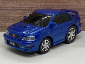 即決有★プルバックカー スバル SUBARU インプレッサ WRX STi バージョンIV GC8 22B WRCブルー★ミニカー