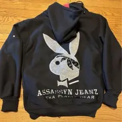 assassyn jeanz 激レア バニー 肉厚ジップパーカー