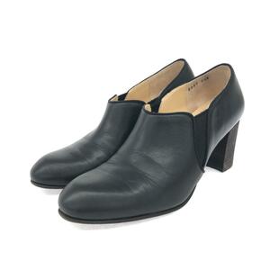 美品◆Margaret Hawell マーガレットハウエル レザーシューズ 22.5◆ ブラック レザー レディース 靴 シューズ shoes