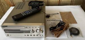 動作品　KENWOOD ケンウッド 2006年製 R-K801 CDレシーバーアンプ コンパクトディスクステレオコンポ アンテナ 取説