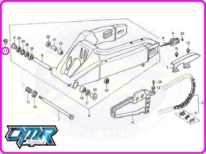 【新品】 ナット (ピボット/スイングアーム) NSR250R MC16 MC18 MC21