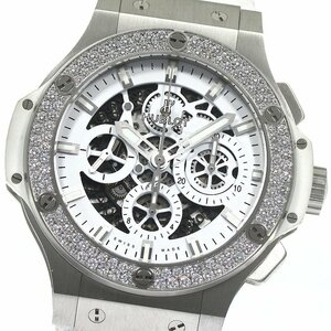 ウブロ HUBLOT 311.SE.2010.RW.1104.JSM12 ビッグバン アエロバン クロノグラフ ダイヤベゼル 自動巻き メンズ 箱・保証書付き_778629