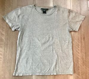 BANANA REPUBLIC コットン丸首プレーンTシャツ　サンド　M