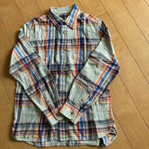 美品　TOMMY HILFIGER 長袖シャツ　グレー　ボーイズサイズL（12-14）