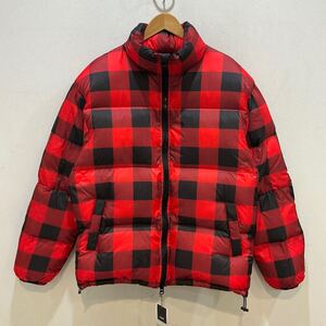 TMT ティーエムティー 23aw BUFFALO CHECK DOWN JACKET ダウンジャケット アウター レッド Lサイズ 699760