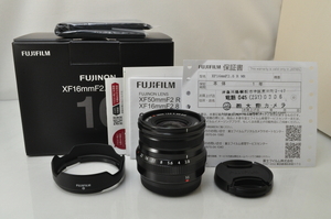 ★★新品同様 FUJIFILM XF 16mm F/2.8 R WR Black Lens w/Box♪♪#5954