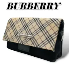 美品 BURBERRY バーバリー シガレットケース 化粧ポーチ ノバチェック