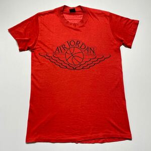 【M】1980s Vintage NIKE AIR JORDAN Logo S/S Tee 1980年代 ヴィンテージ ナイキ エアジョーダン ウイングロゴ Tシャツ 紺タグ G2055