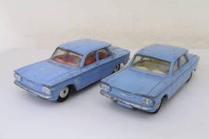 CORGI CHEVROLET CORVAIR シボレー コルベアー 難有 箱無 2台 1/43 イギリス製 イロレ