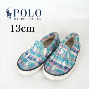 MK1812*POLO RALPH LAUREN*ベビースリッポン*13cm*水色系