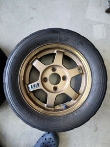 RAYS TE37C13 5j +35 100 4 A050(M) 175/60R13 21年製造 4本