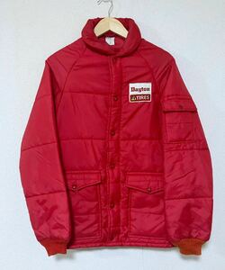 USA製 70’s 80’s Dayton Tires 中綿ナイロンレーシングジャケット ジップアップ スナップボタン Horizon Sportwear inc サイズ S