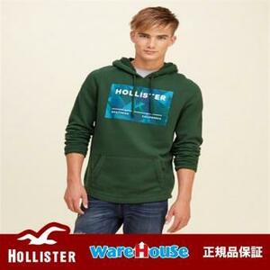 【 送料無料】 S サイズ　ホリスター プルオーバー パーカー　グリーン 緑　Logo Graphic Hoodie アメカジ インポート 