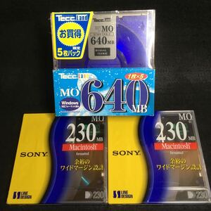 未使用 Tecc Land ヤマダ電機 640MB SONY 230MB MO MOディスク 7枚まとめて