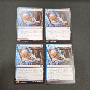 MTG　水浸しの教え　日本語版　4枚セット　モダンホライゾン3　【U261】