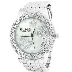 BLING JEWELY｜ブリングジュエリー　レディースウォッチ バタフライ　新品未使用　サイズ調整&電池交換後発送