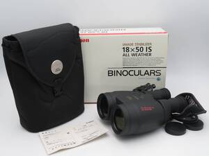 ★1000円スタート★ 現状品 双眼鏡 キャノン Canon BINOCULARS 18×50 IS UD 3.7° ALL WEATHER 動作未確認 ジャンク扱い