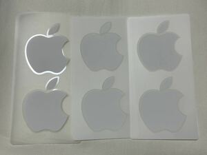 Apple アップル iPhone ロゴ ステッカー シール ホワイト 3枚セット 純正
